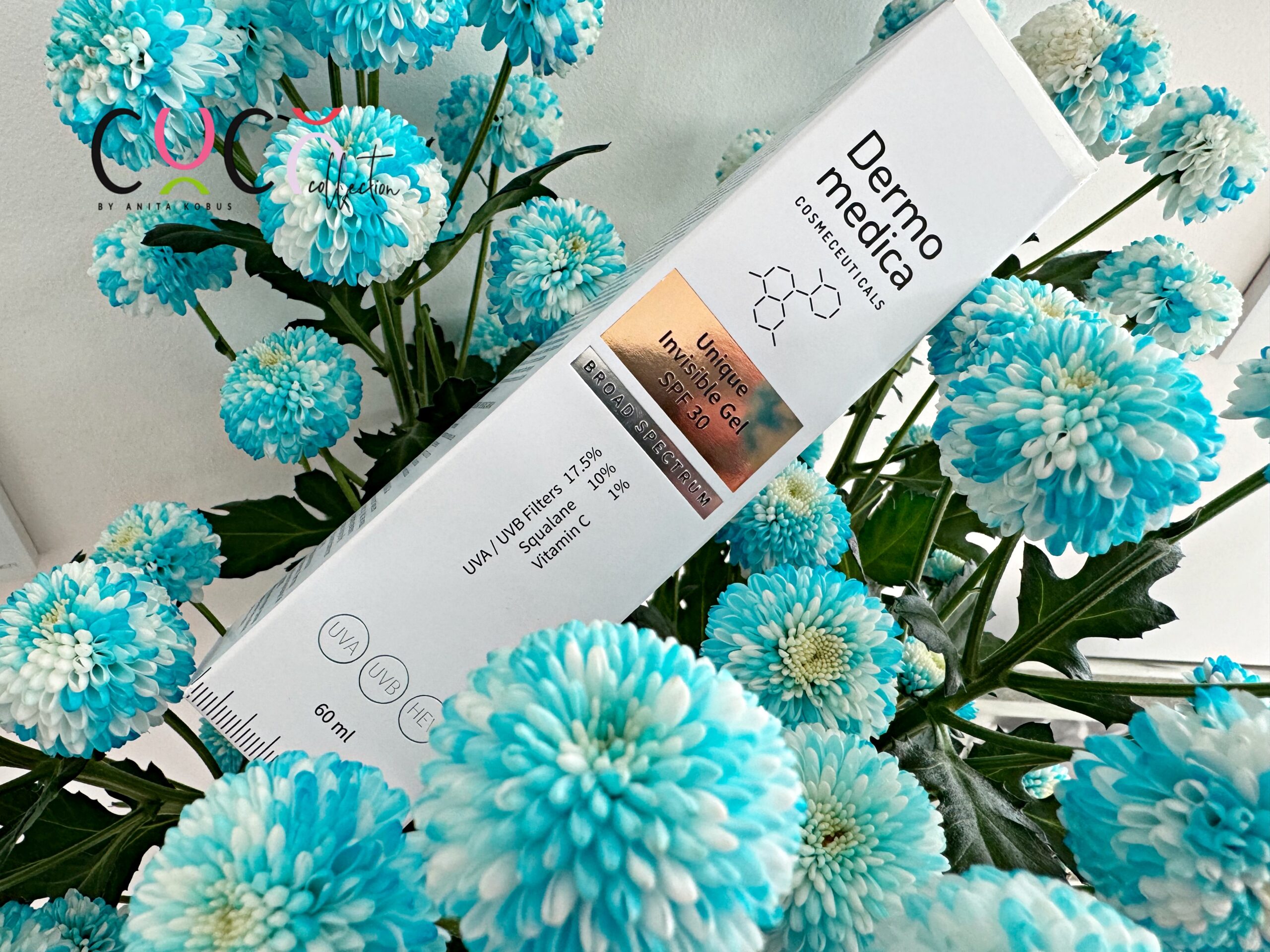 Dermomedica żelowe serum z SPF 30 COCO COLLECTION blog