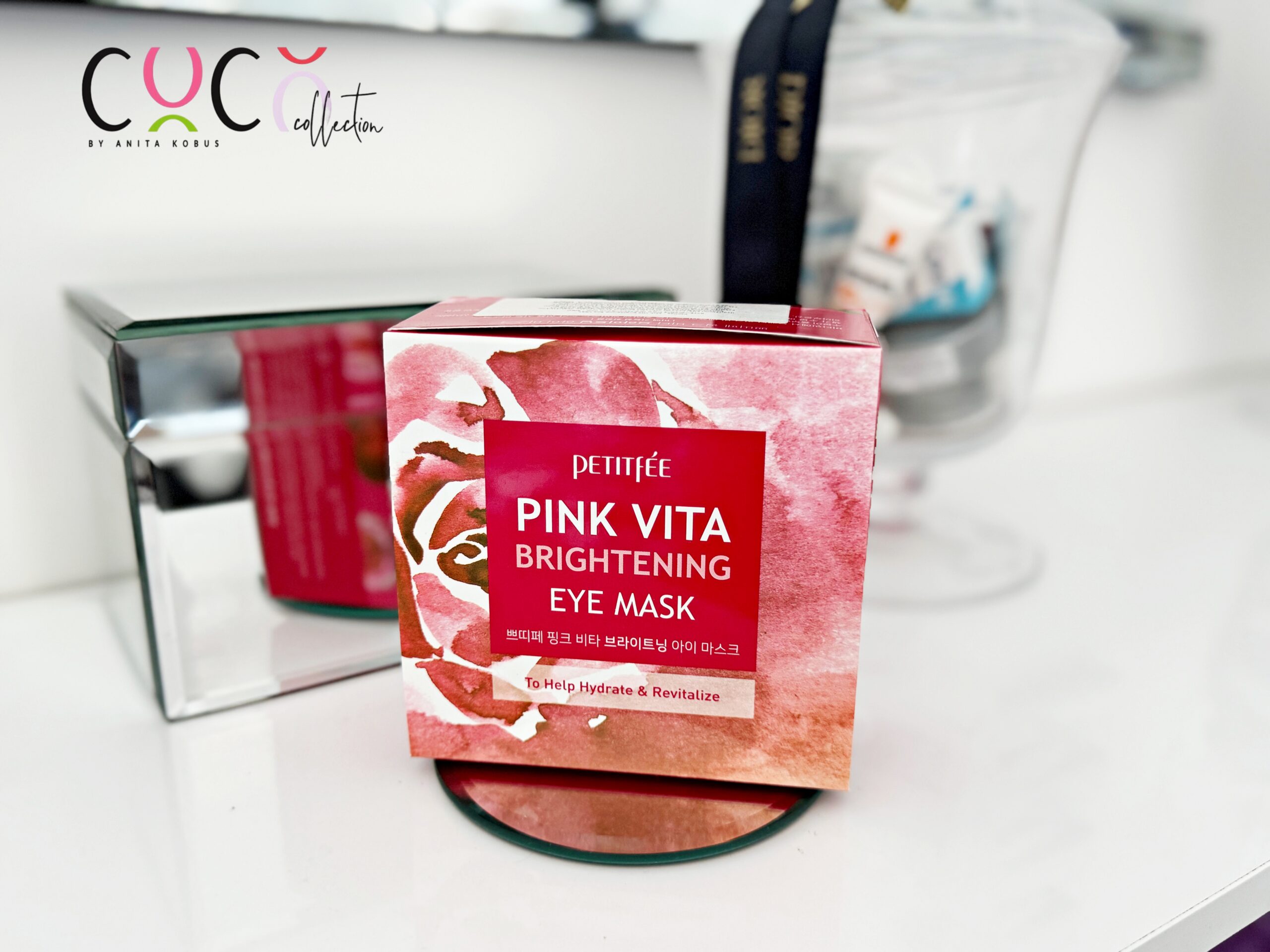 Petitfee płatki pod oczy Pink Vita Coco Collection blog