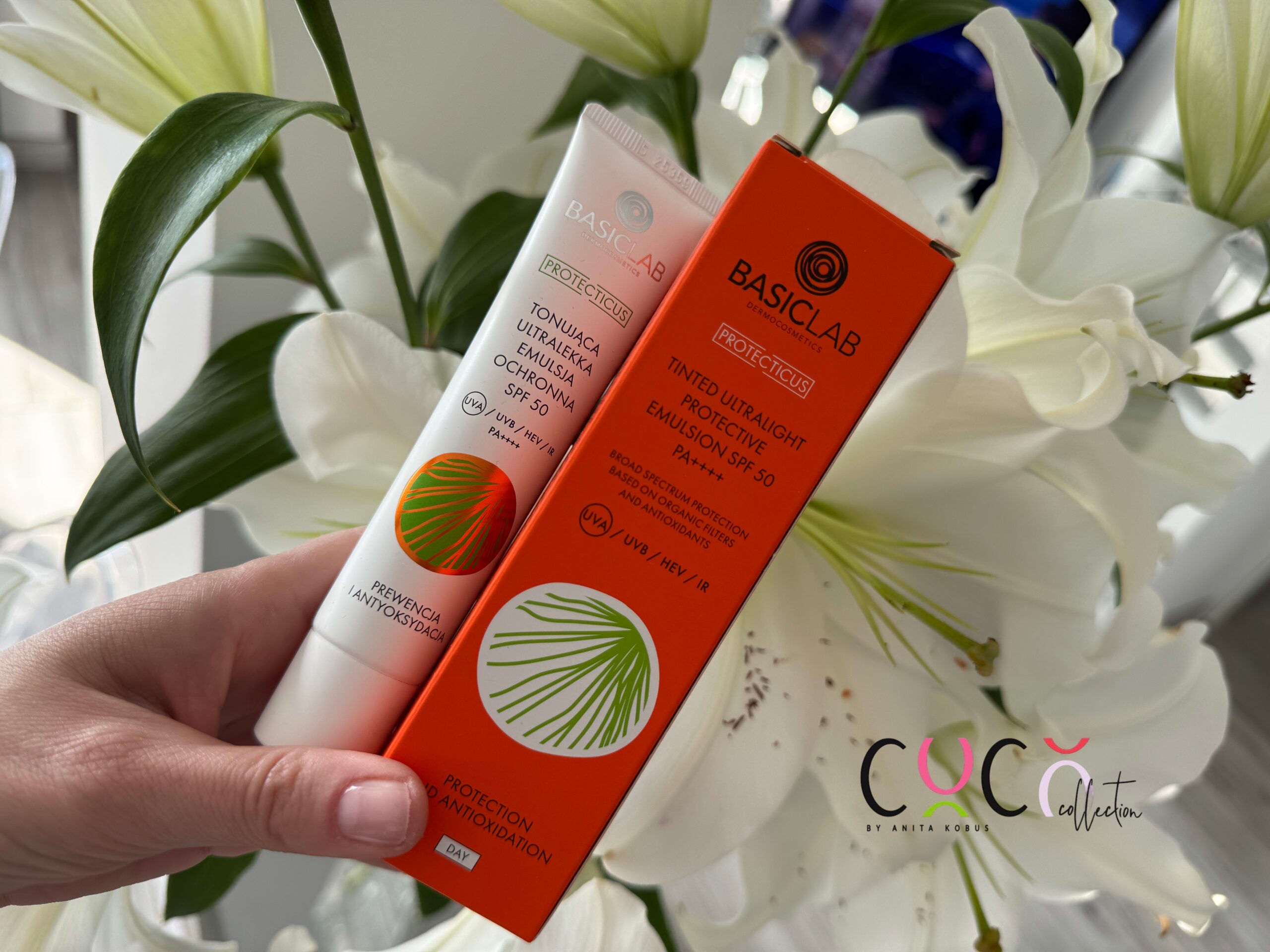 BasiacLab Tonująca emulsja SPF 50 COCO COLLECTION blog